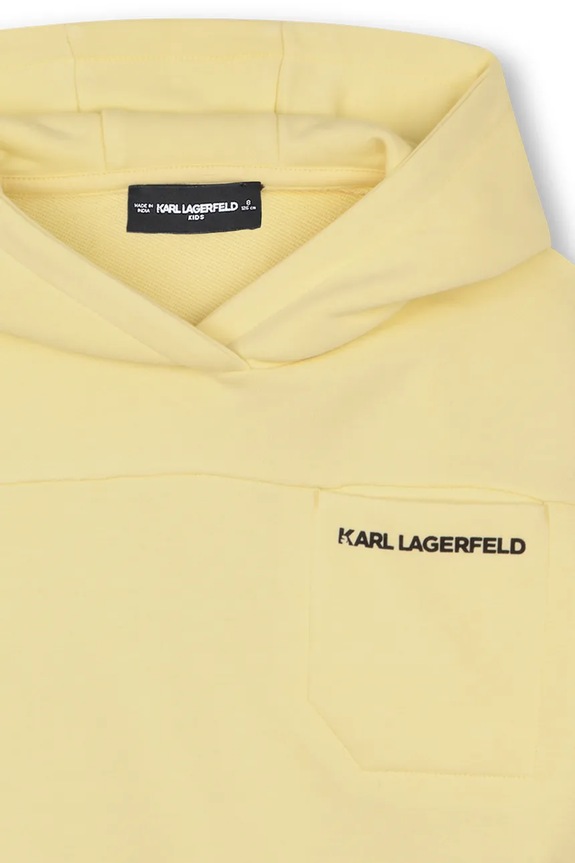Dječja dukserica Karl Lagerfeld zlatna Z31089.162.174
