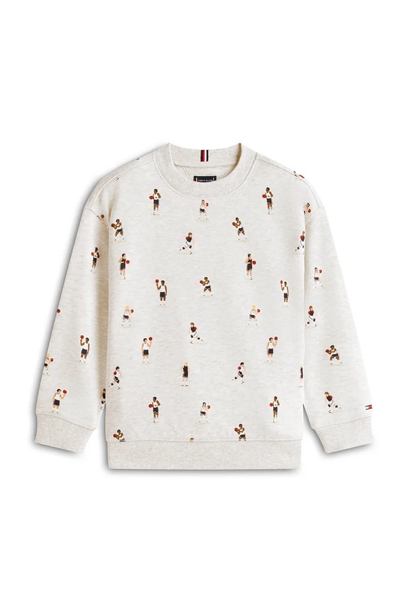 Tommy Hilfiger hanorac pentru copii, din bumbac KB0KB10314.92.116.PPY2 gri SS26