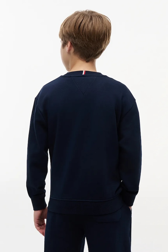 Chlapec Tommy Hilfiger mikina detská bavlnená KB0KB10404.116.122.PPY2 tmavomodrá