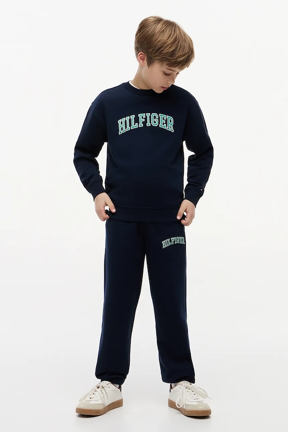 Tommy Hilfiger mikina detská bavlnená tmavomodrá KB0KB10404.116.122.PPY2