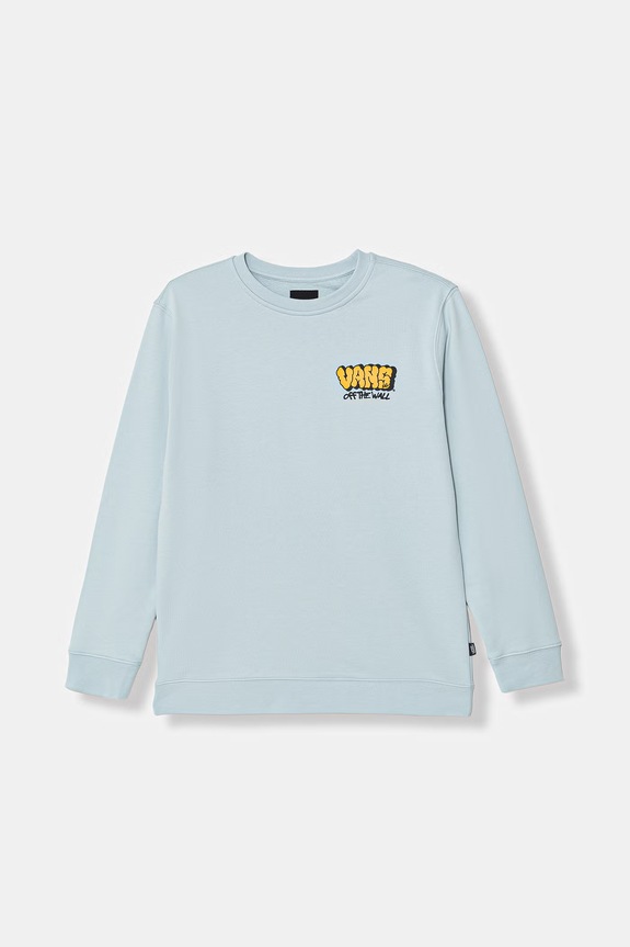 Vans hanorac pentru copii, din bumbac VN000W06FOA1 albastru SS26