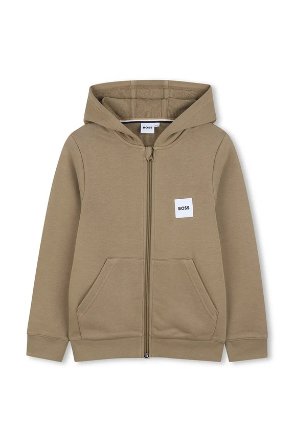 BOSS bluza dziecięca z bawełną J52945.114.150 beżowy SS26