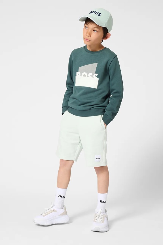 BOSS bluza dziecięca pozostałe zielony J52966.102.108