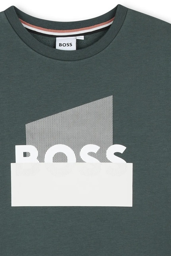 BOSS bluza dziecięca zielony J52966.102.108