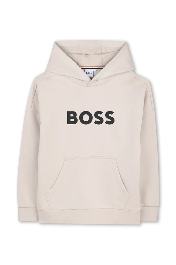 Παιδική μπλούζα BOSS J52969.102.108 μπεζ SS26