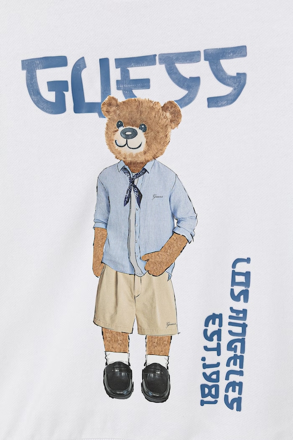 Chlapec Guess mikina detská bavlnená L6GQ04.KA6R4.PPY2.M biela