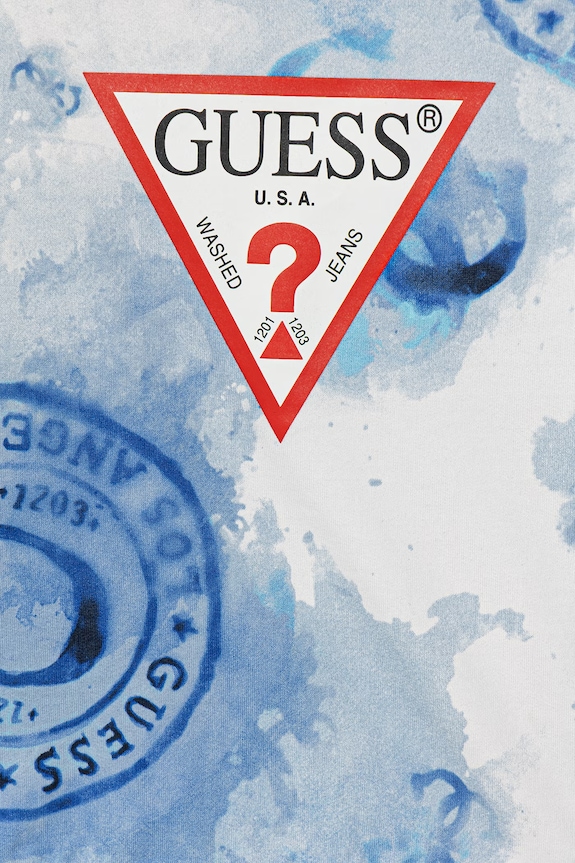 Момче Детски памучен суичър Guess L6GQ00.KA6R4.PPY2.M син