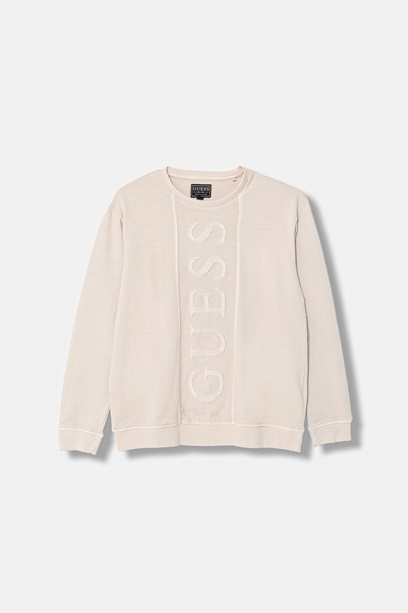 Guess bluza dziecięca bawełniana beżowy L6GQ01.KA6R4.PPY2.M