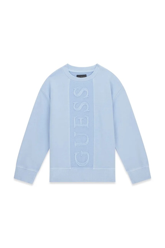 Guess bluza dziecięca bawełniana L6GQ01.KA6R4.PPY2.M niebieski SS26