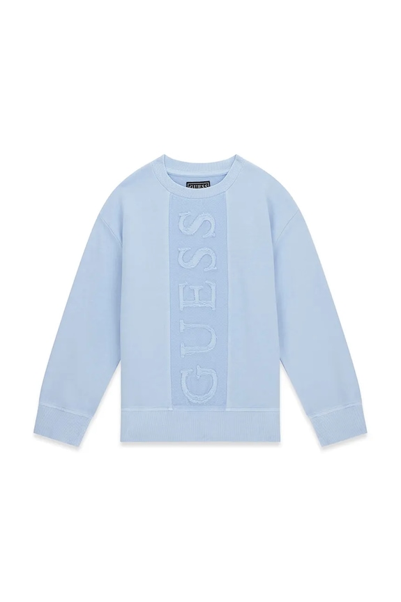 Guess bluza dziecięca bawełniana L6GQ01.KA6R4.PPY2.M niebieski SS26