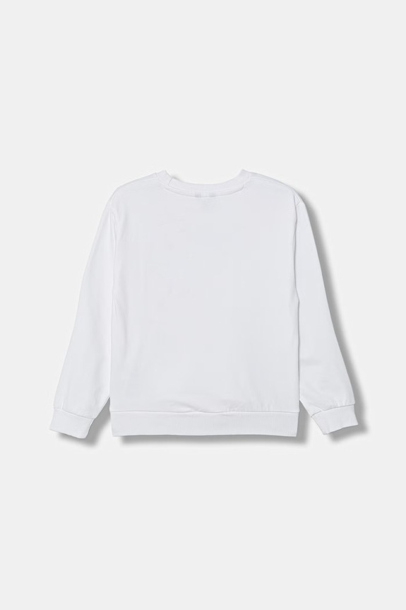 Guess bluza bawełniana dziecięca L6GQ02.KA6R4.PPY2.M biały SS26