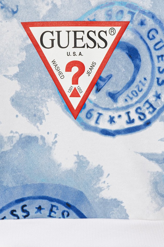 Хлопчик Дитяча бавовняна кофта Guess N6GQ00.KA6R4.PPY2.M блакитний