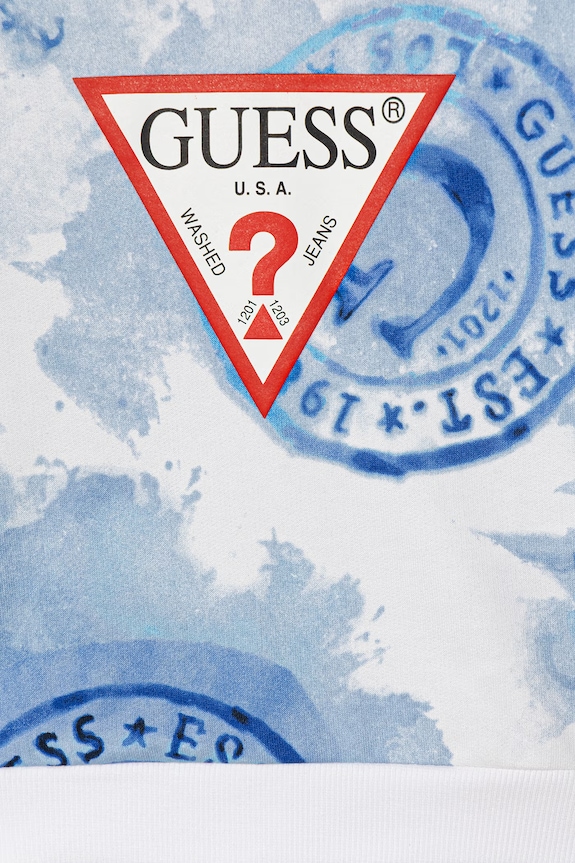 Хлопчик Дитяча бавовняна кофта Guess N6GQ00.KA6R4.PPY2.M блакитний