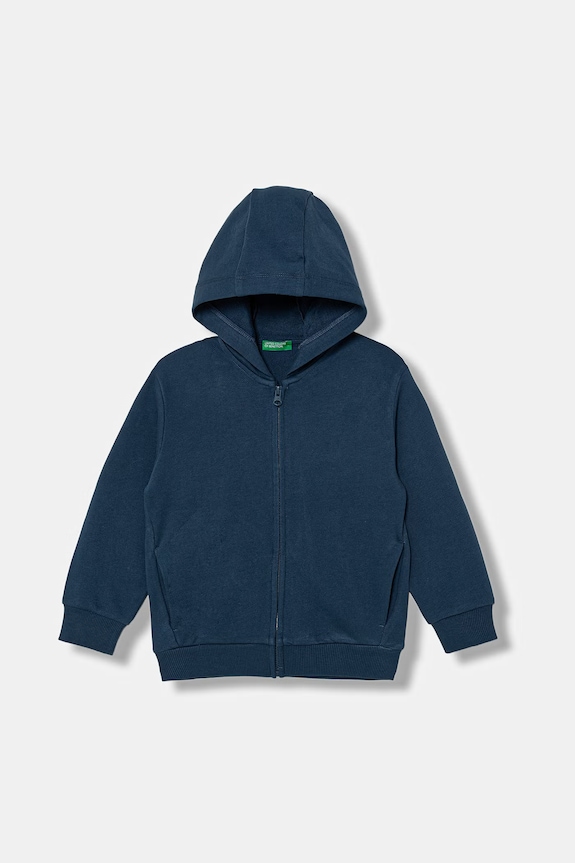 United Colors of Benetton hanorac pentru copii, din bumbac bleumarin 3NBMG504D.P.Stagionale