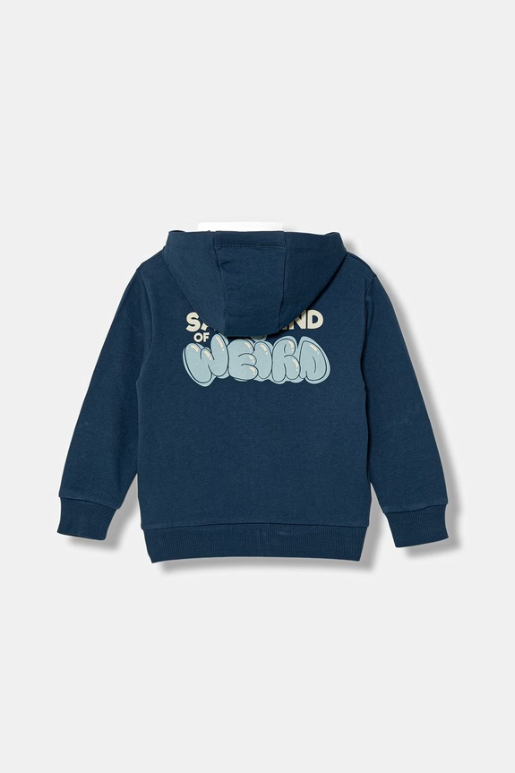 United Colors of Benetton hanorac pentru copii, din bumbac 3NBMG504D.P.Stagionale bleumarin SS26