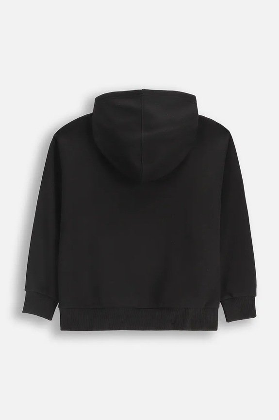 Coccodrillo mikina s kapucňou detská s bavlnou WC6132301LBD čierna SS26