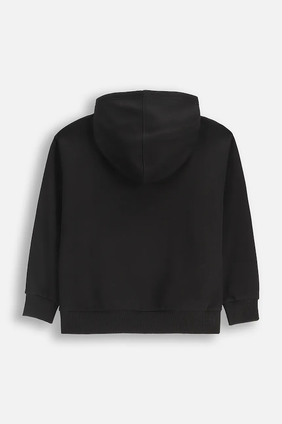 Coccodrillo mikina s kapucňou detská s bavlnou WC6132301LBD čierna SS26