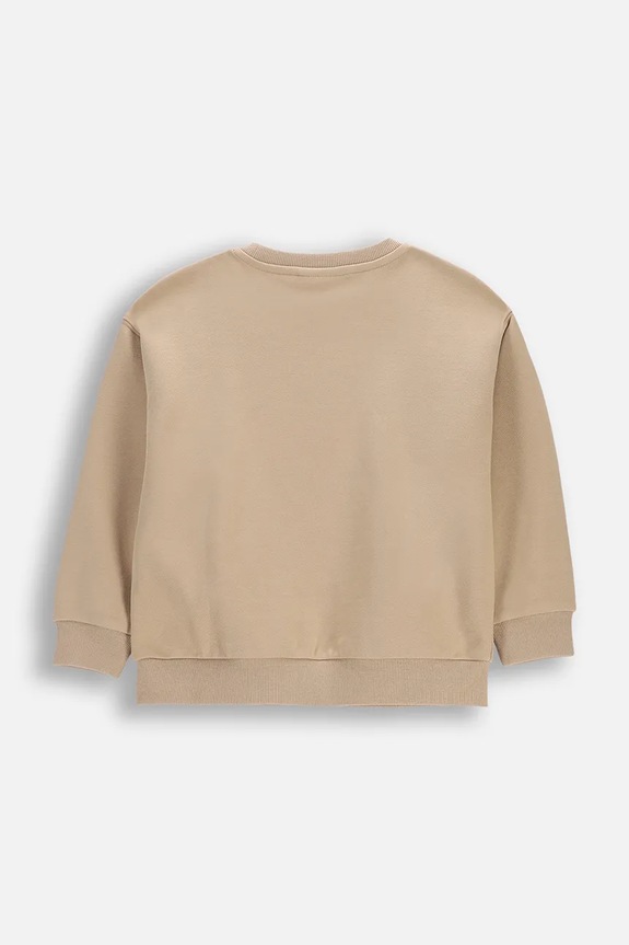 Coccodrillo pulover otroški z bombažem WC6132101NBK bež SS26