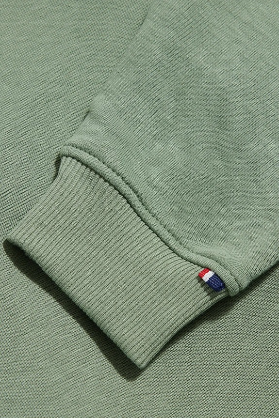 U.S. Polo Assn. μπλούζα με κουκούλα και κουμπιά Παιδική με βαμβάκι πράσινο USP4413