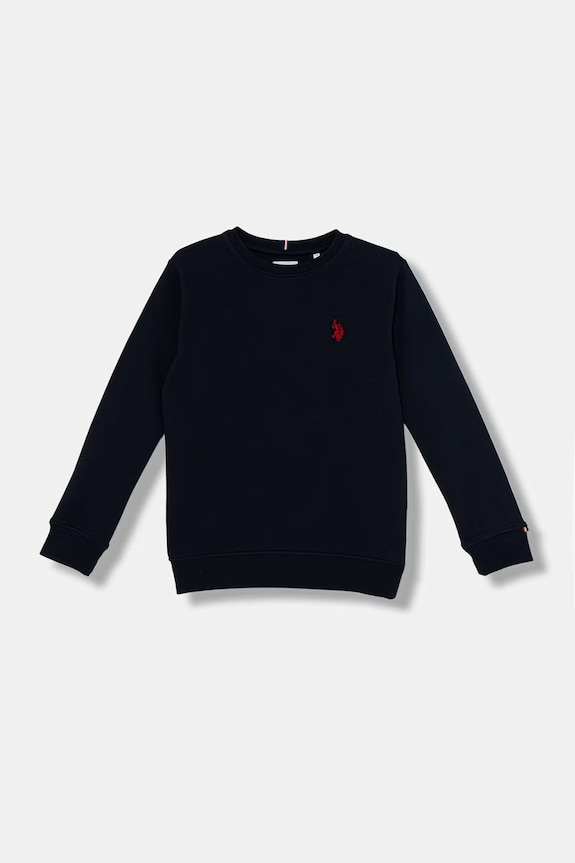 U.S. Polo Assn. mikina detská bavlnená USP2427 tmavomodrá SS26