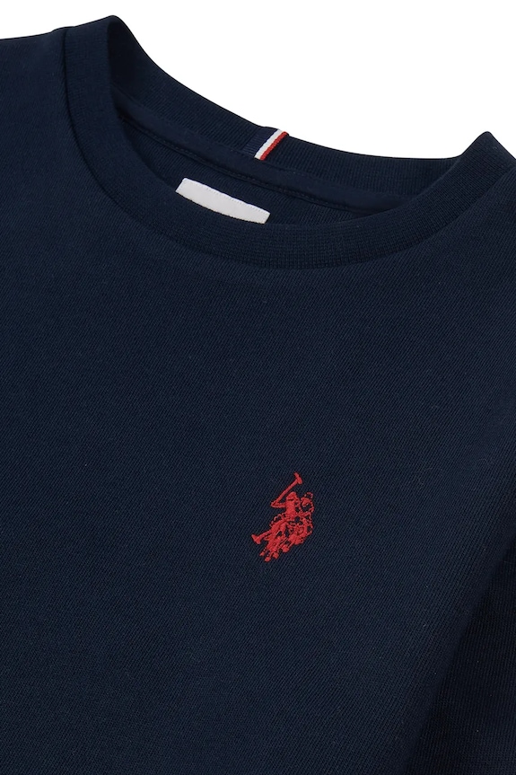 U.S. Polo Assn. μπλούζα παιδική βαμβακερή σκούρο μπλε USP2427