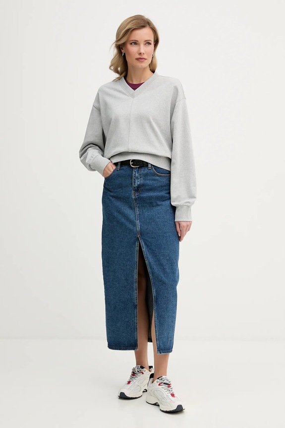 Calvin Klein Jeans bluza LV047E237G szary SS26