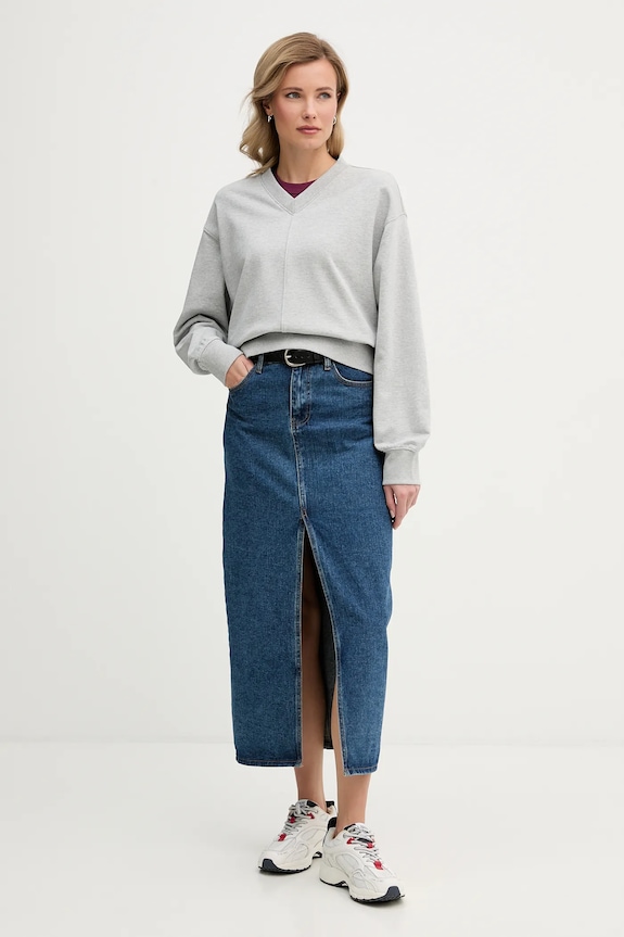 Calvin Klein Jeans bluza LV047E237G szary SS26