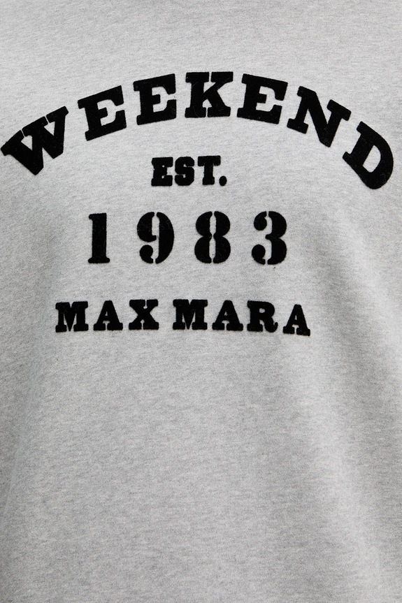Bavlnená mikina Weekend Max Mara GOMMOSO 2615921041600 sivá
