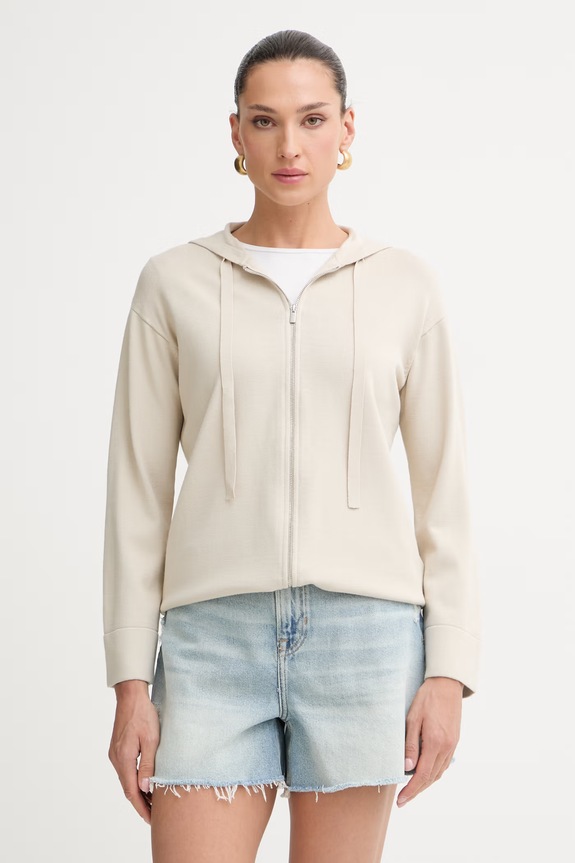 MM by Max Mara sveter na gombíky dámsky ALOA béžová 2616341027600
