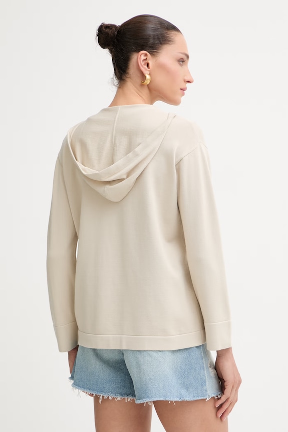 Oblečenie MM by Max Mara sveter na gombíky dámsky ALOA 2616341027600 béžová