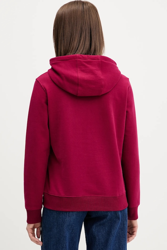 Oblečenie Bavlnená mikina Tommy Jeans DW0DW21921 burgundské