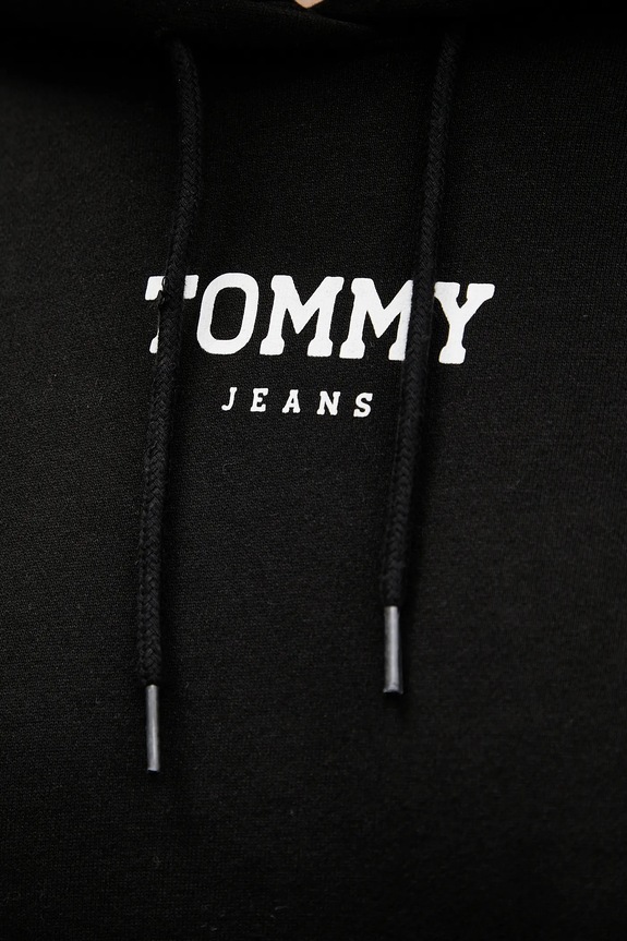 Tommy Jeans hanorac de bumbac DW0DW21921 negru