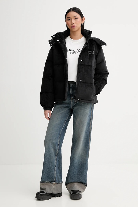 Pamučna dukserica Tommy Jeans DW0DW21922 bijela SS26
