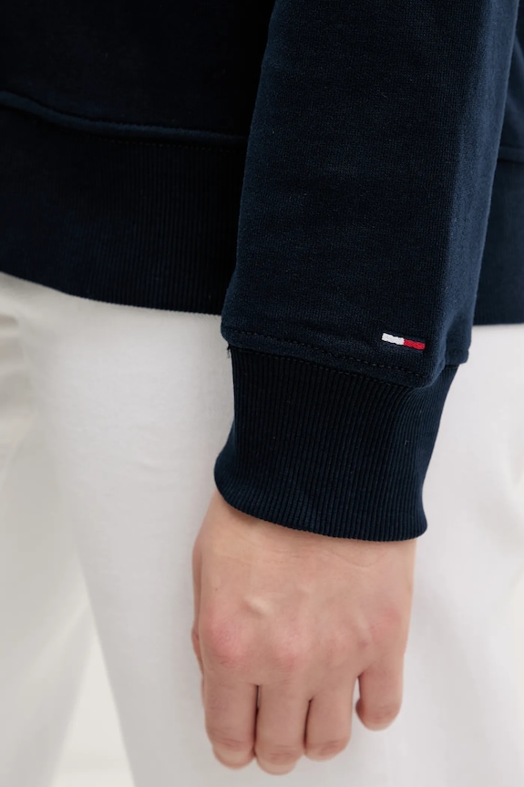 Bavlněná mikina Tommy Jeans DW0DW21922 námořnická modř