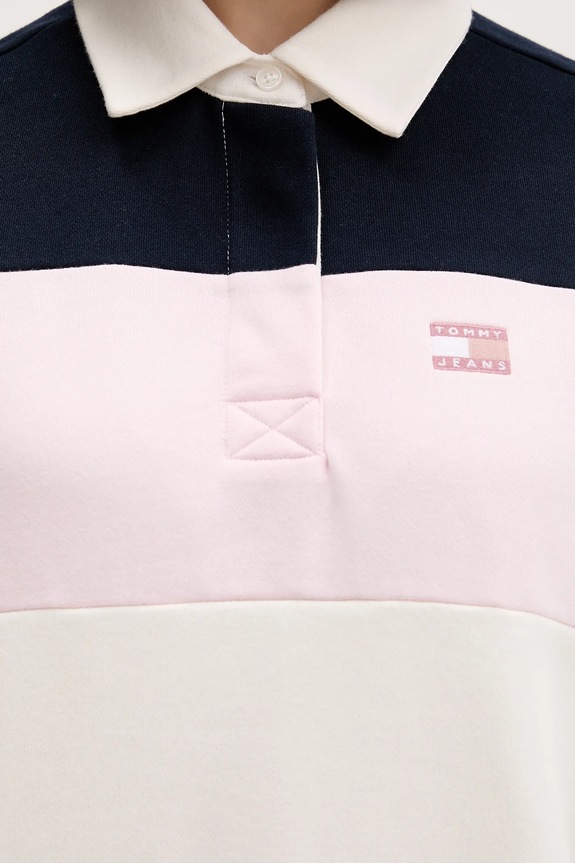 Tommy Jeans bluza bawełniana DW0DW21927 różowy