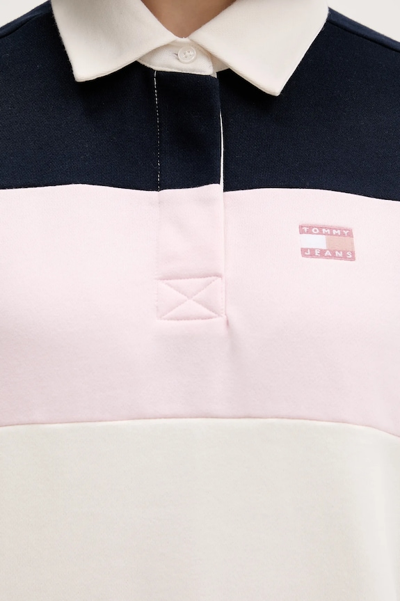 Tommy Jeans bluza bawełniana DW0DW21927 różowy