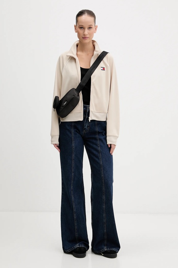 Mikina Tommy Jeans DW0DW21930 béžová SS26