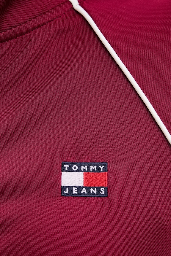 Tommy Jeans bluză DW0DW21930 burgundia