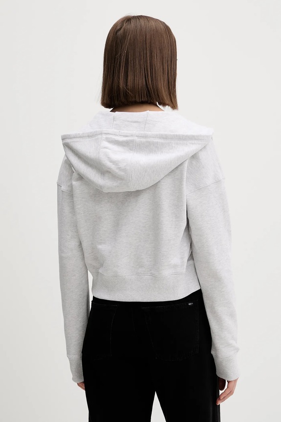 Ruházat Tommy Jeans pamut melegítőfelső DW0DW21976 szürke