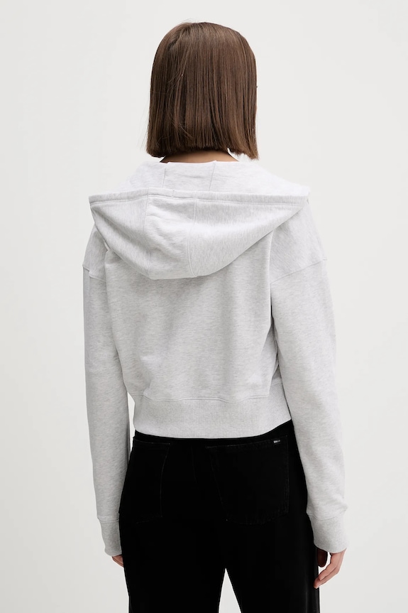 Ruházat Tommy Jeans pamut melegítőfelső DW0DW21976 szürke