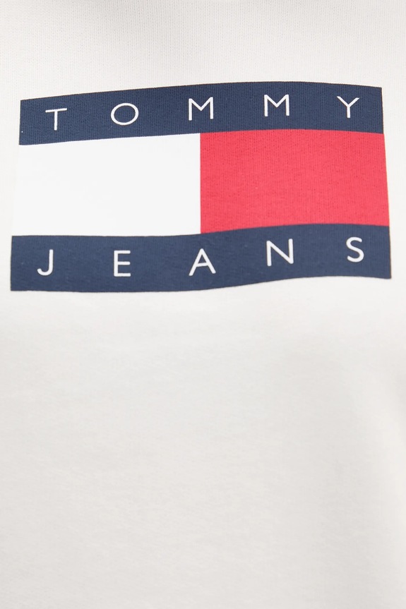 Pamučna dukserica Tommy Jeans DW0DW22564 bež