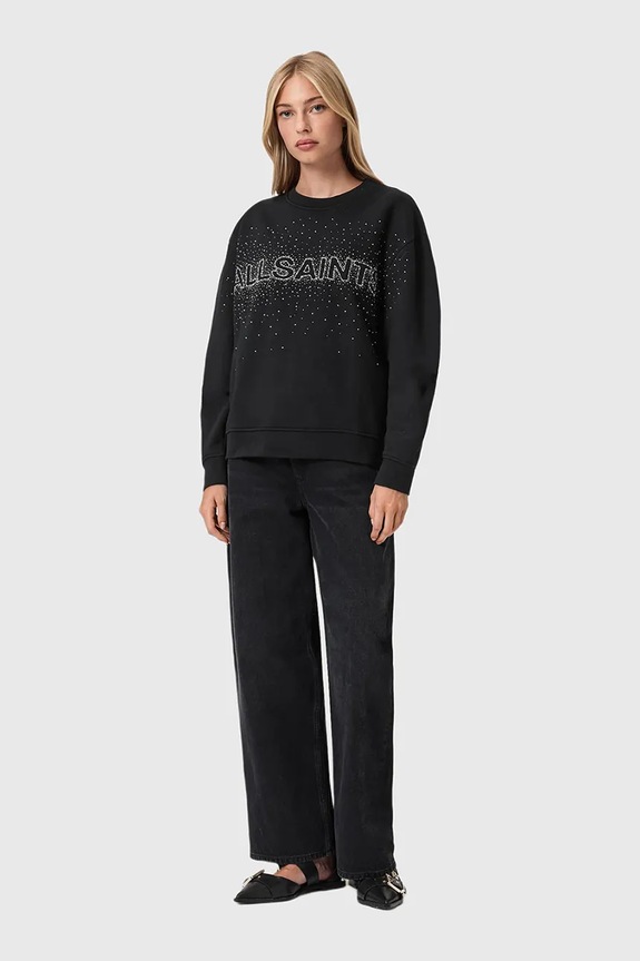 AllSaints felső W052JE fekete