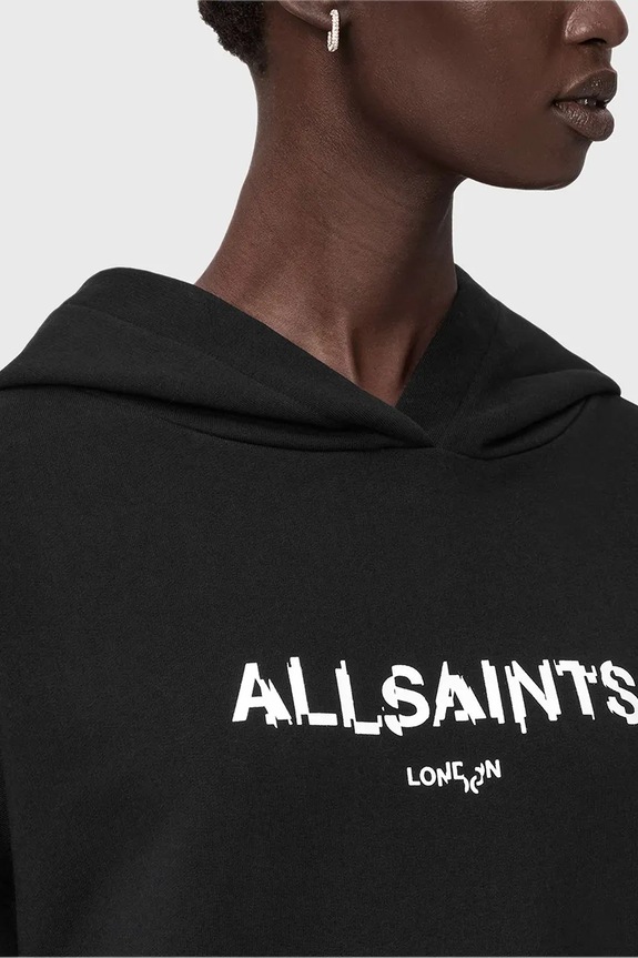 Ruházat AllSaints pamut melegítőfelső W107JD fekete