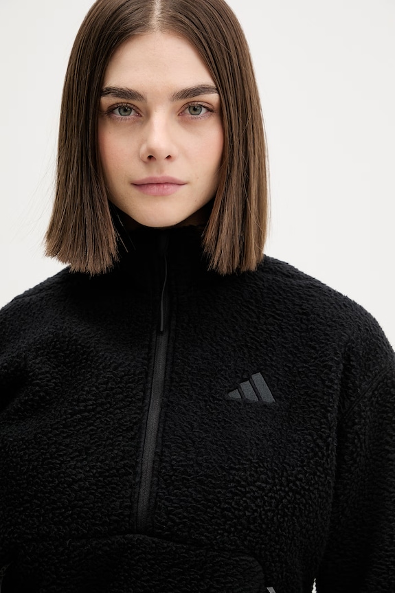 Φλις μπουφάν adidas μαύρο JM8444