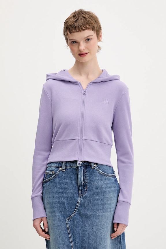 adidas bluza Essentials z kapturem fioletowy KC3891