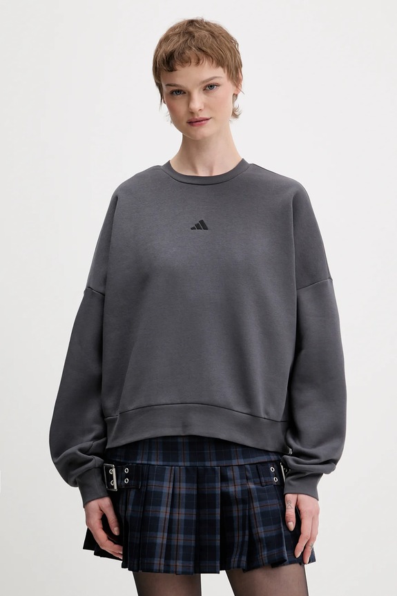 Μπλούζα adidas χωρίς κουκούλα γκρί KC5279