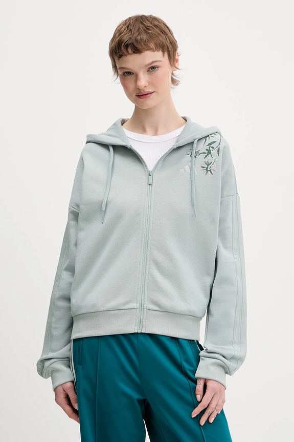 Mikina adidas Essentials s kapucňou zelená KF0015