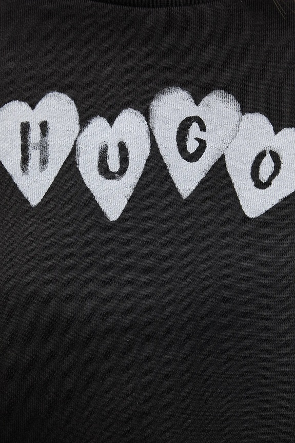 Βαμβακερή μπλούζα HUGO Deroxina_8 50555824 γκρί