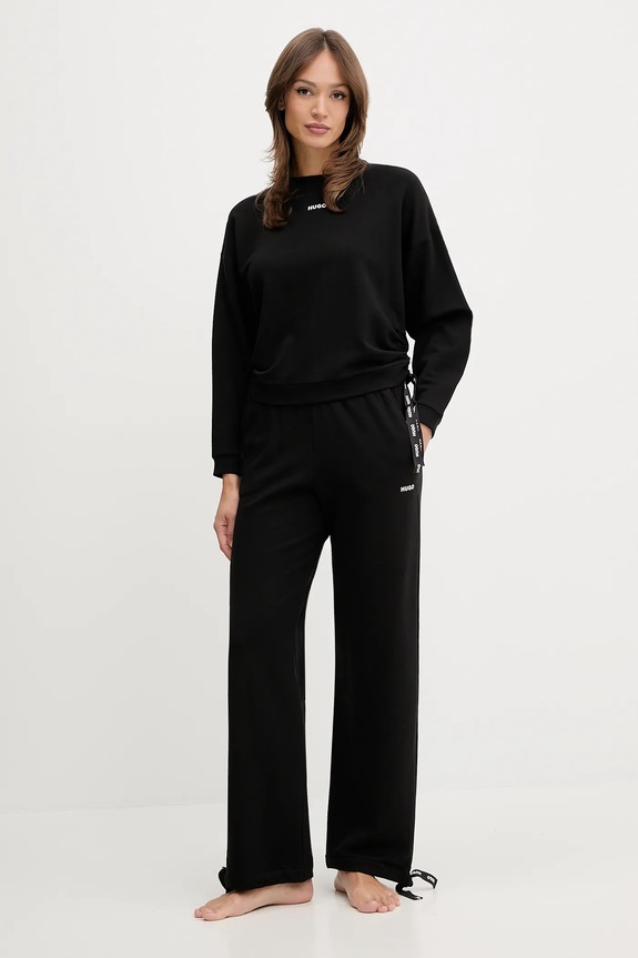 Mikina HUGO CASUAL_SWEATSHIRT 50556884 čierna SS26
