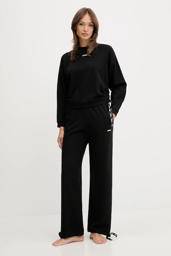 Mikina HUGO CASUAL_SWEATSHIRT 50556884 čierna SS26